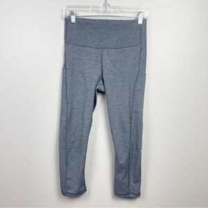 Athleta Heathered Grey Ultimate Stash Pocket Capri Leggings